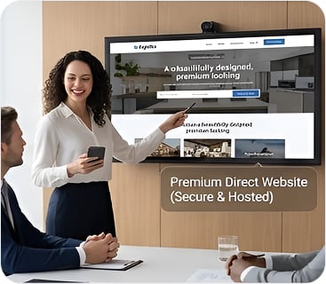 Premium direct website, domain and hosted